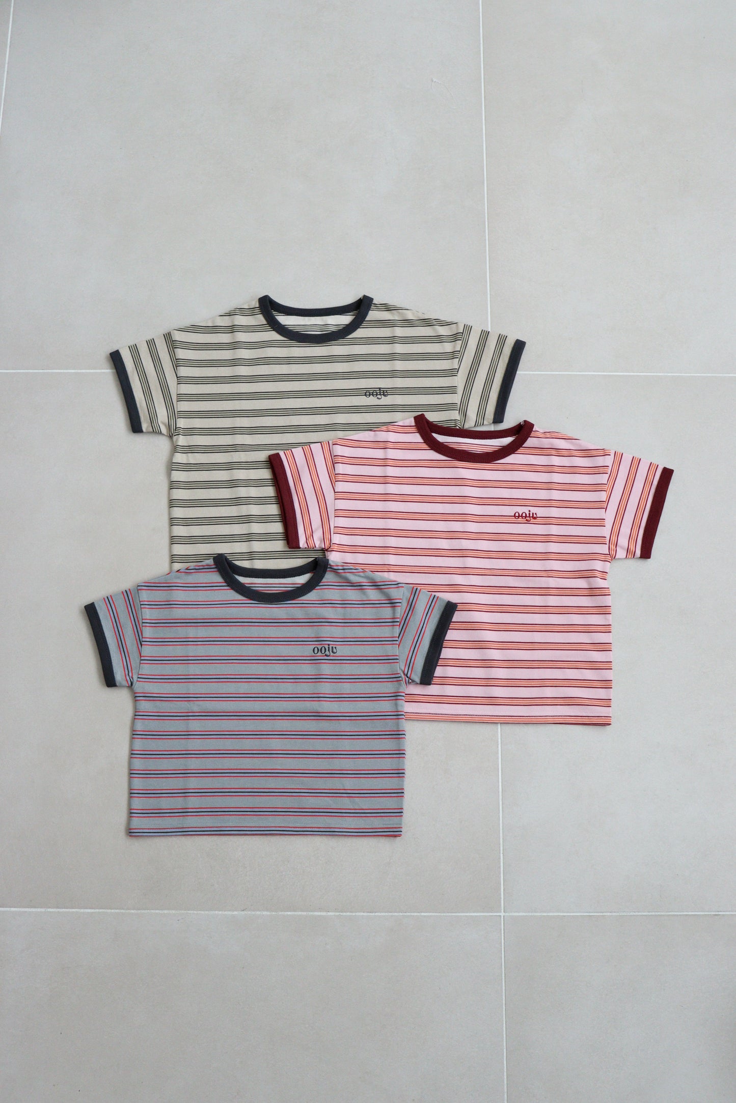 multi border ringer t-shirts_khaki