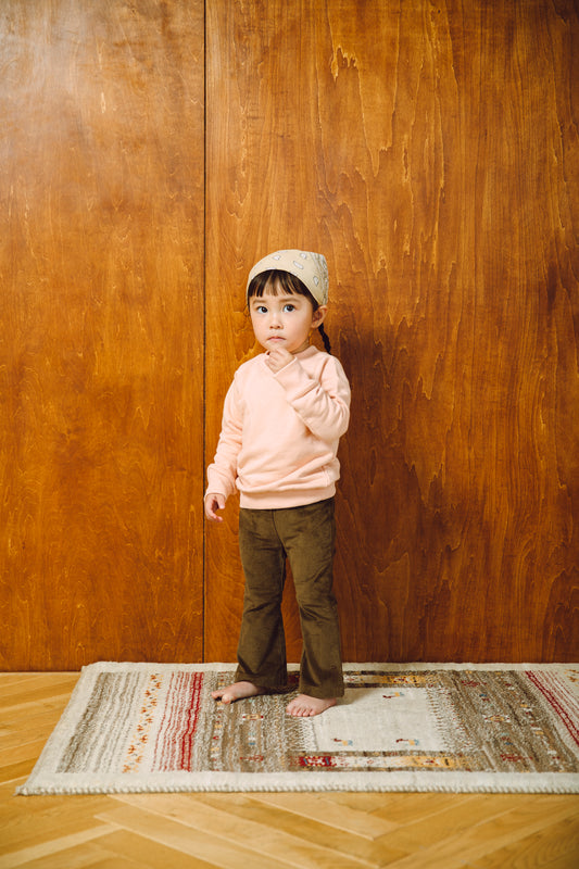 corduroy flare pants brown