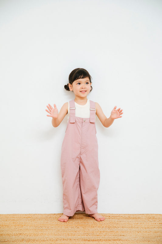 nylon salopette_pink