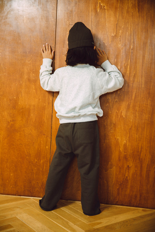 cutoff sweat pants_charcoal