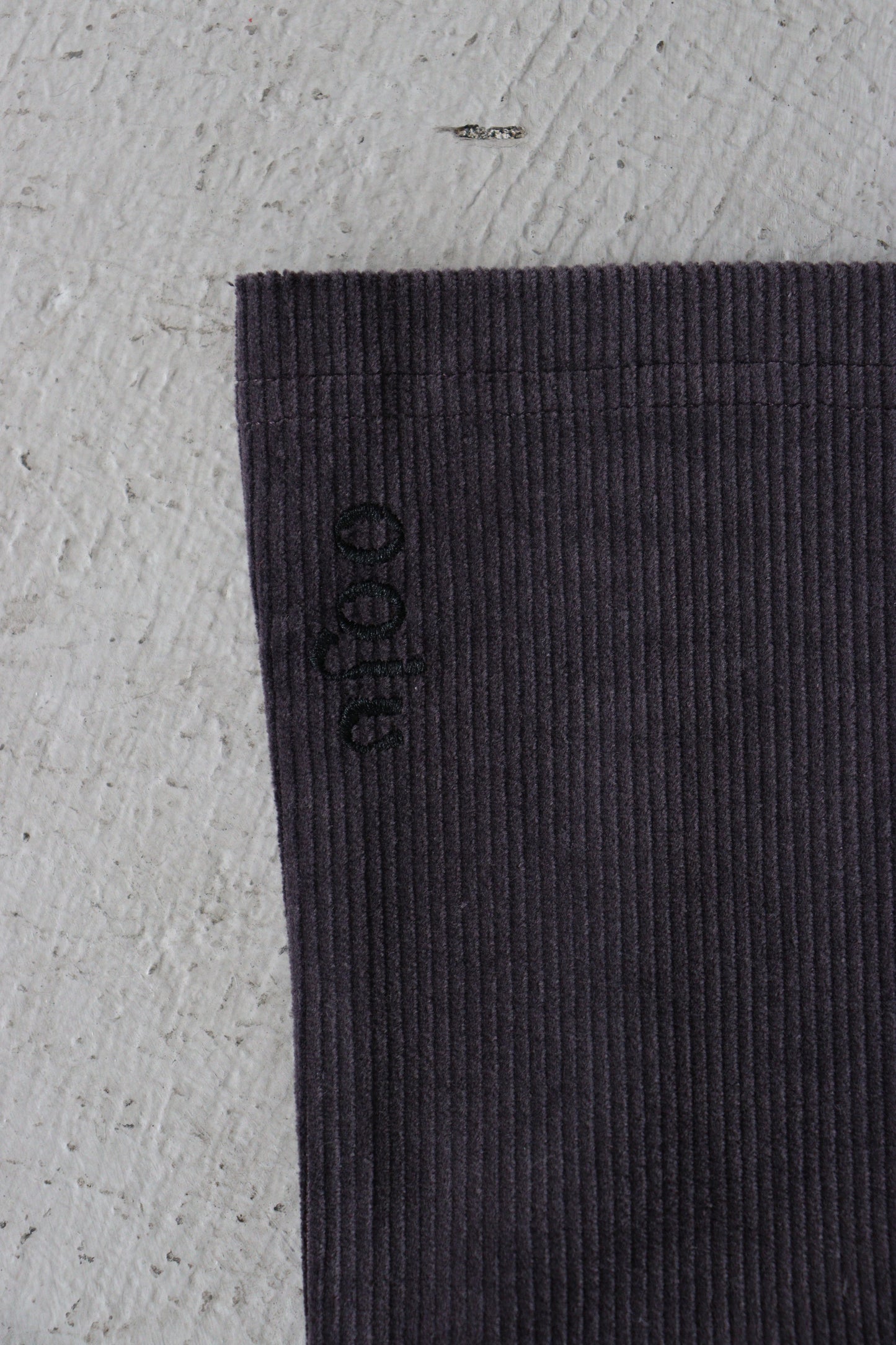 corduroy flare pants_charcoal