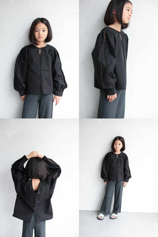2 way puff blouse