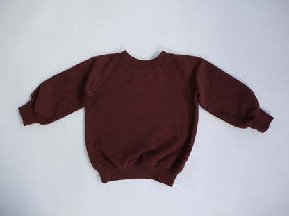 curved sweat shirts brown back