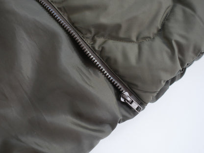 quilting padded vest charcoal detail