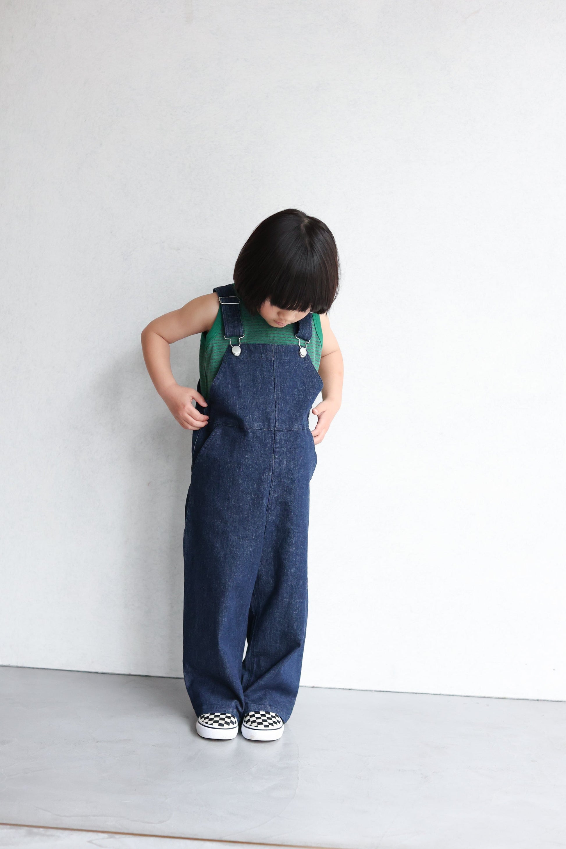 denim over all navy
