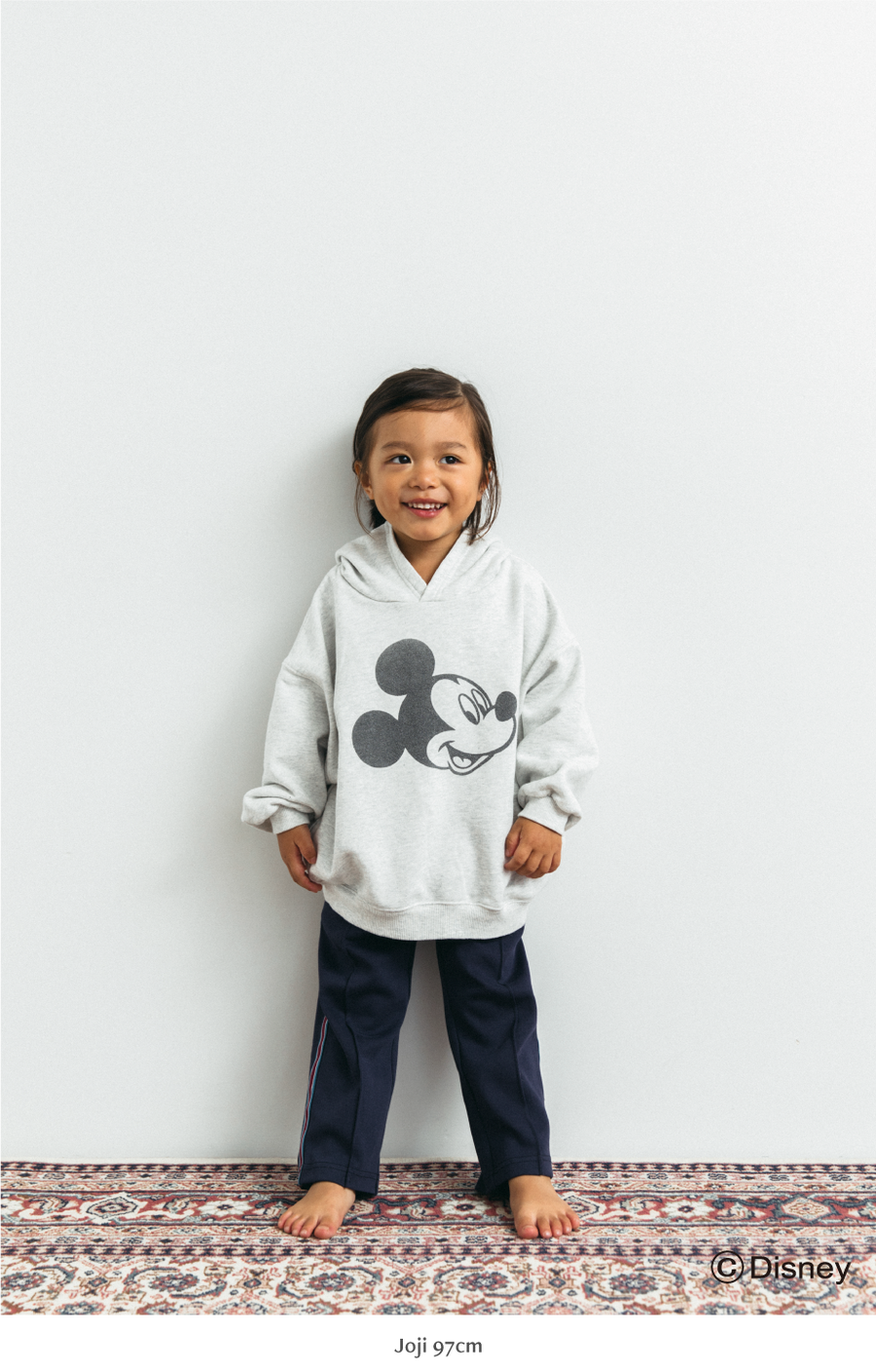 【disney collection】 Mickey sweat hoodie_oatmeal