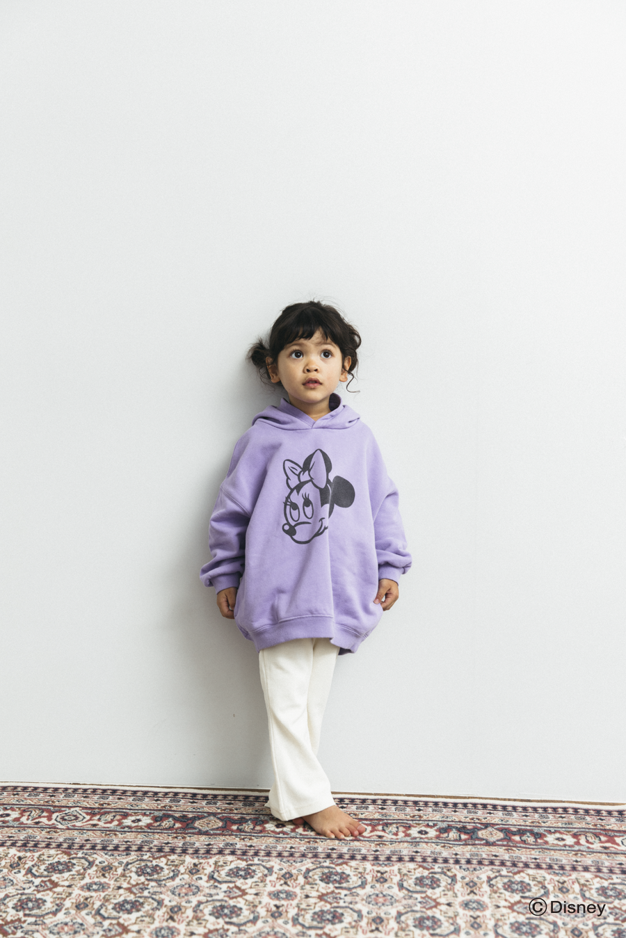 【disney collection】 Minnie sweat hoodie_purple