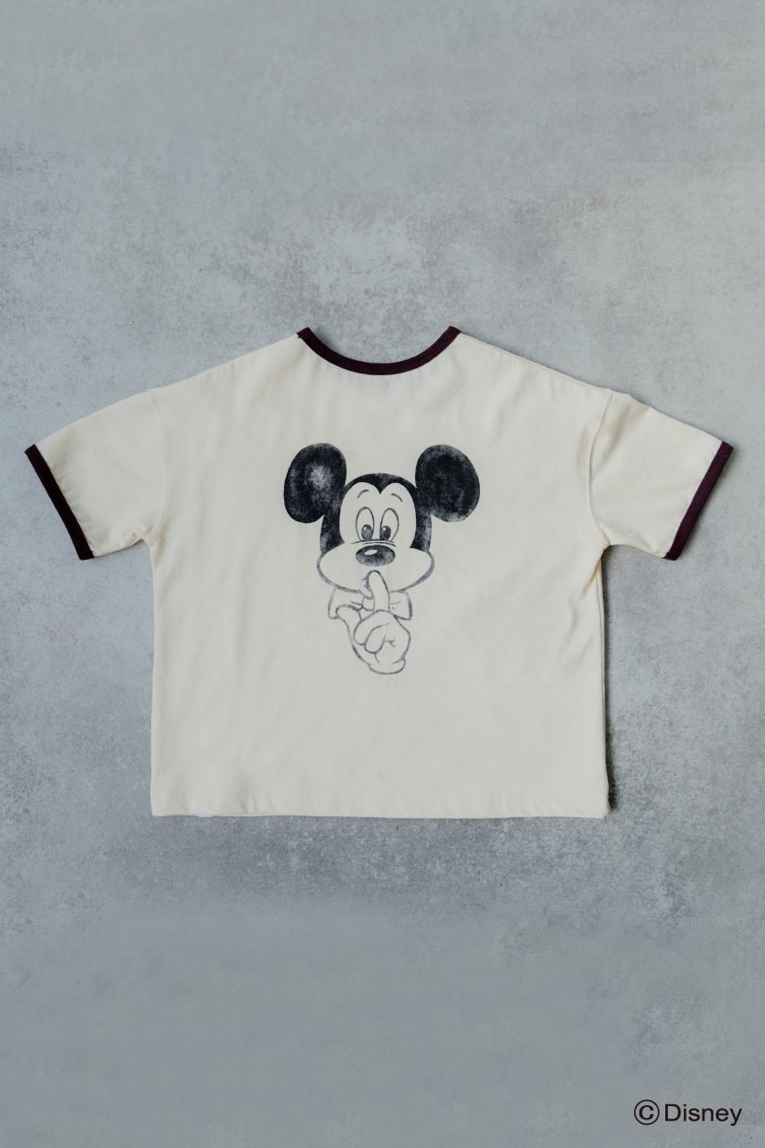 【ooju × disney】"Shhh mickey" T-shirts