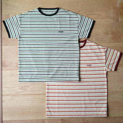 multi border ringer t-shirts