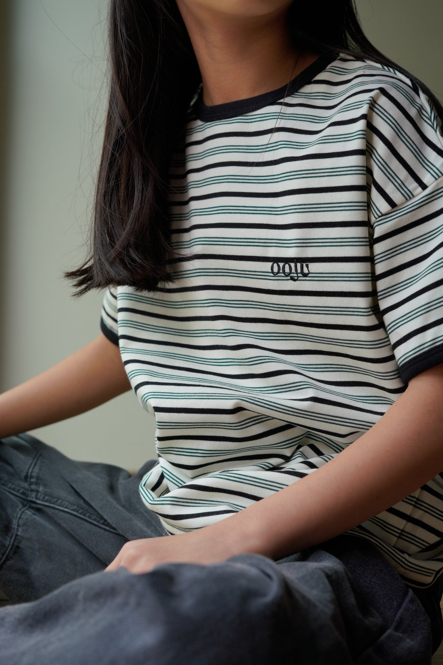 multi border ringer t-shirts