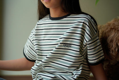 multi border ringer t-shirts