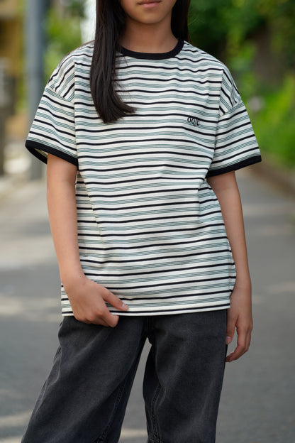 multi border ringer t-shirts