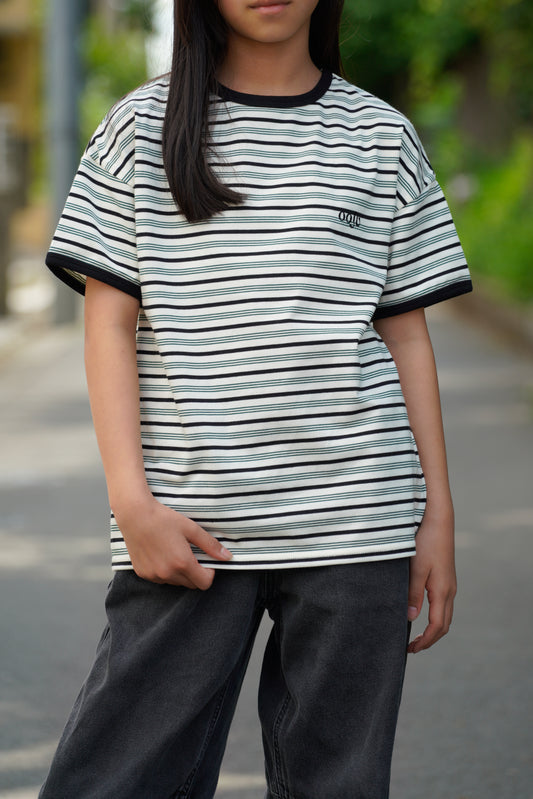 multi border ringer t-shirts