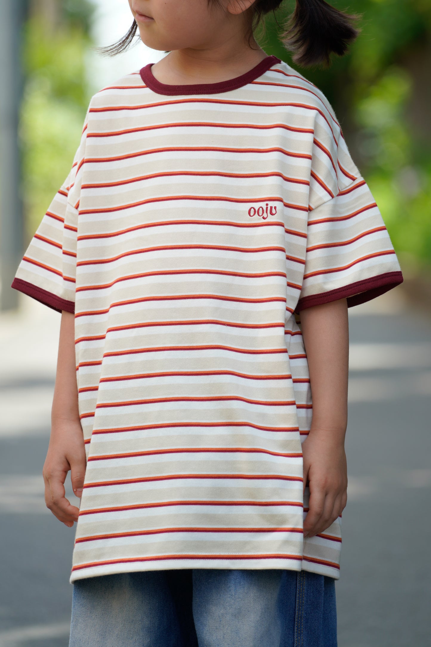 multi border ringer t-shirts