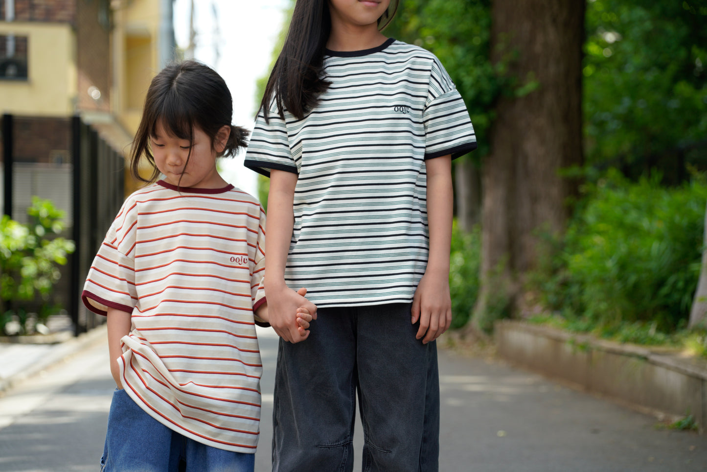 multi border ringer t-shirts