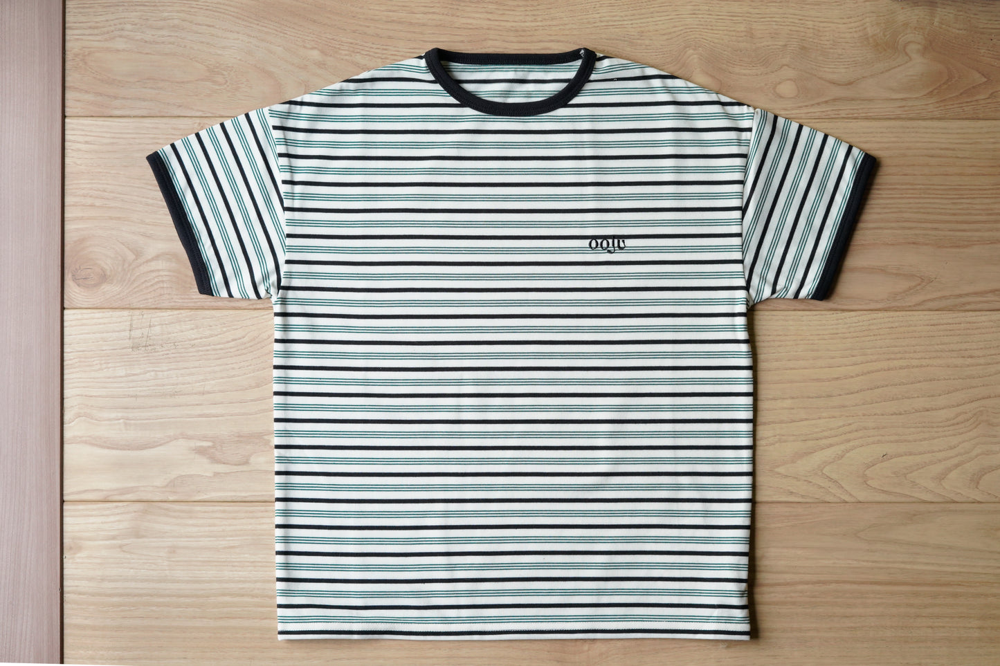 multi border ringer t-shirts