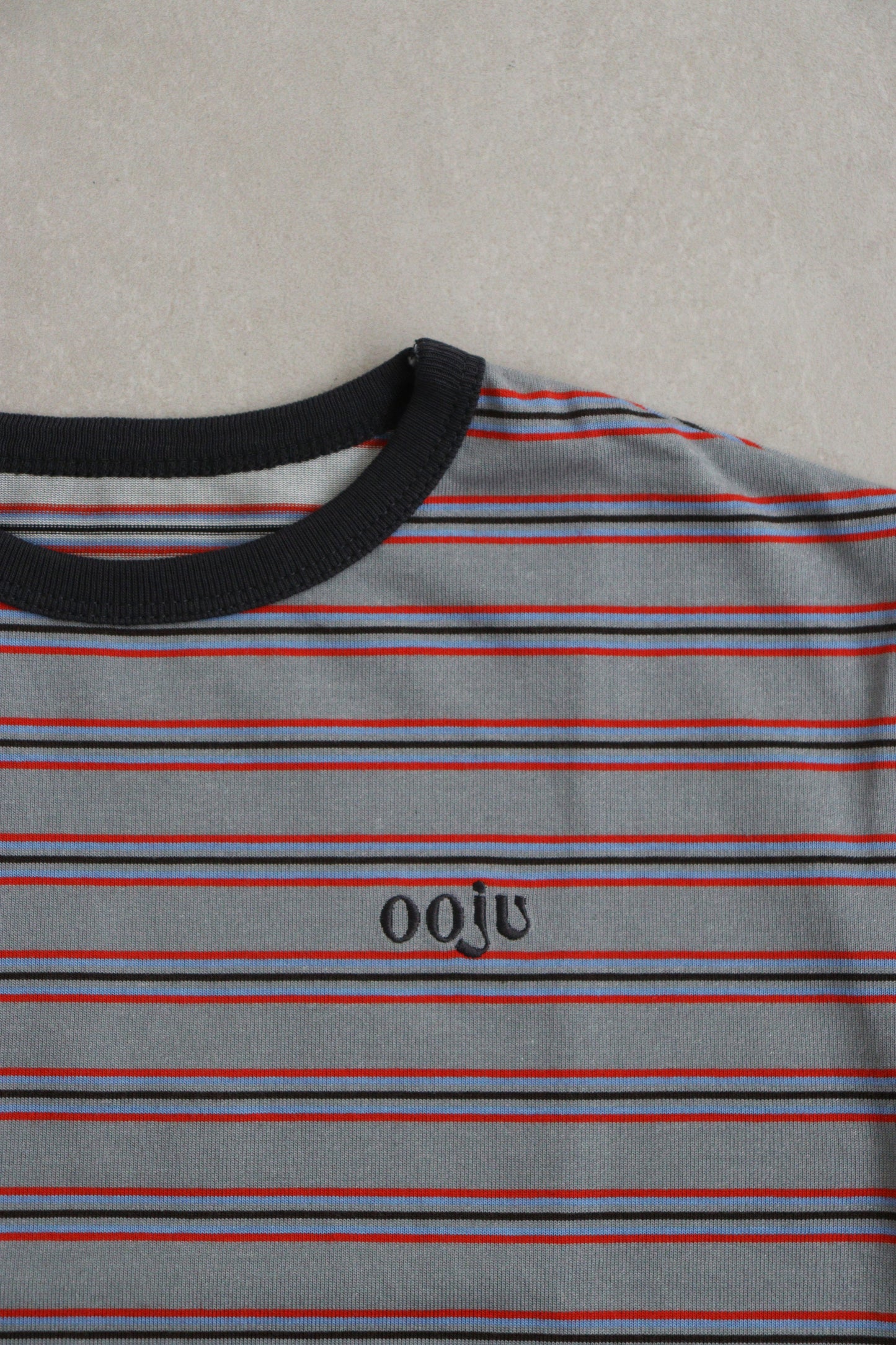 multi border ringer t-shirts_grey