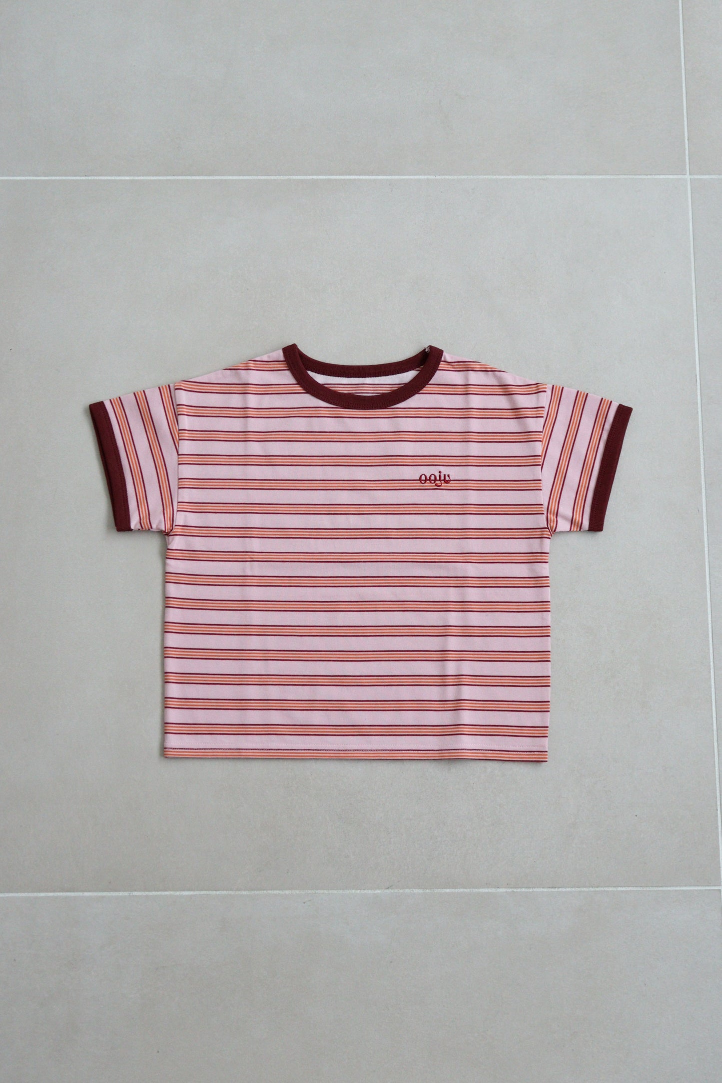 multi border ringer t-shirts_pink