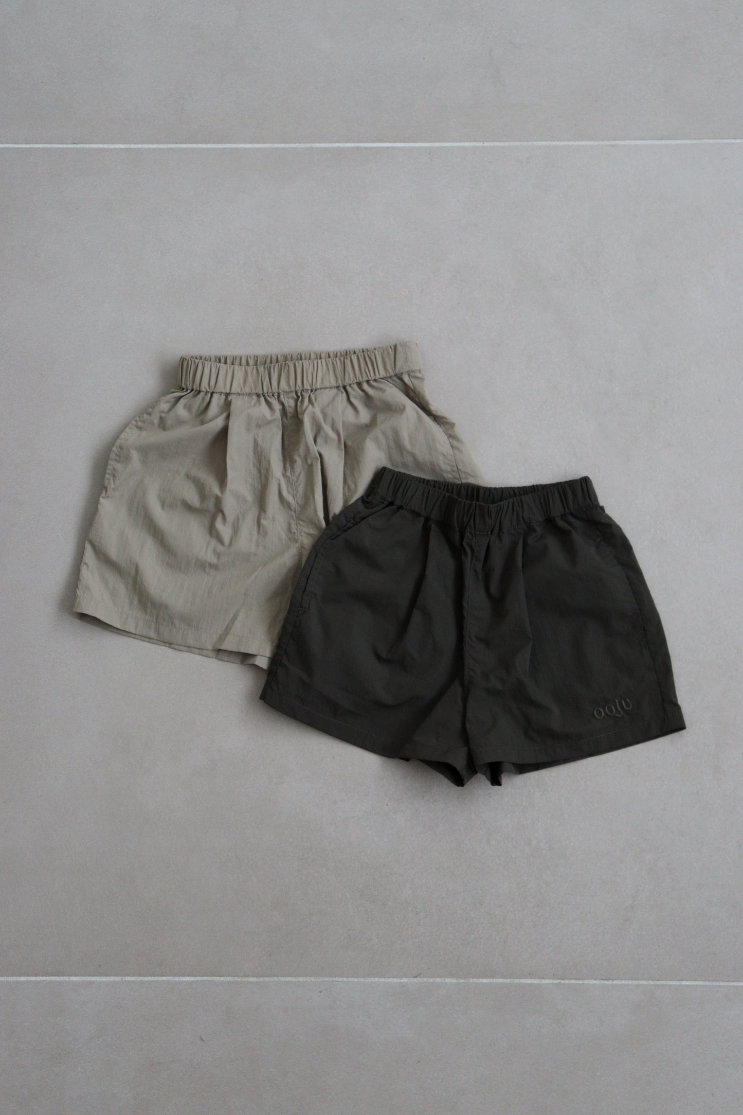 nylon shorts_khaki