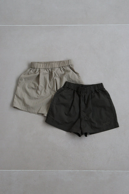 nylon shorts_beige