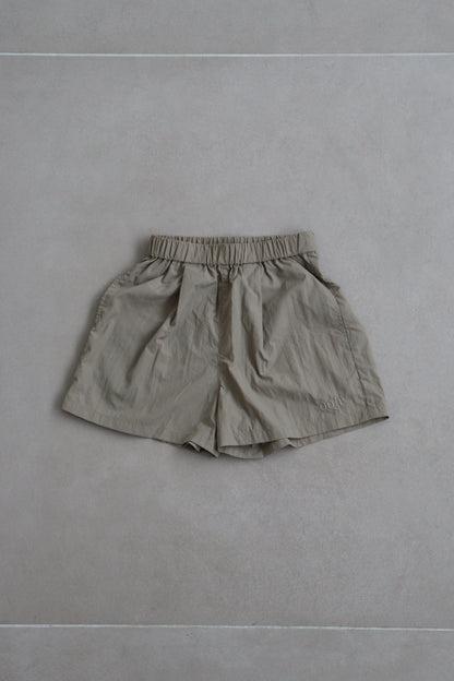 nylon shorts_beige