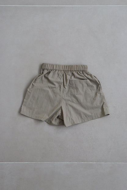 nylon shorts_beige