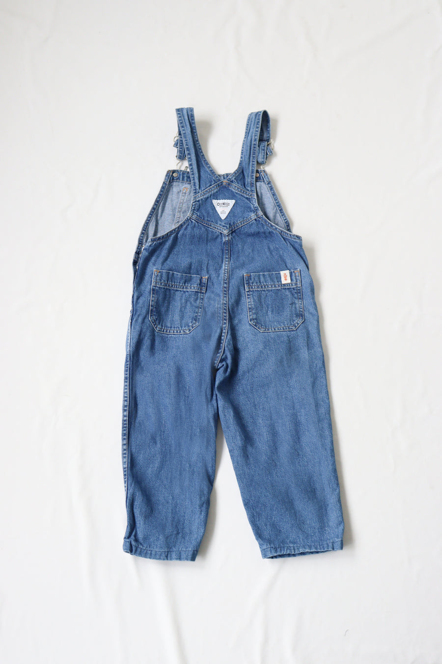 denim over all  indigo oshkosh pink logo 29