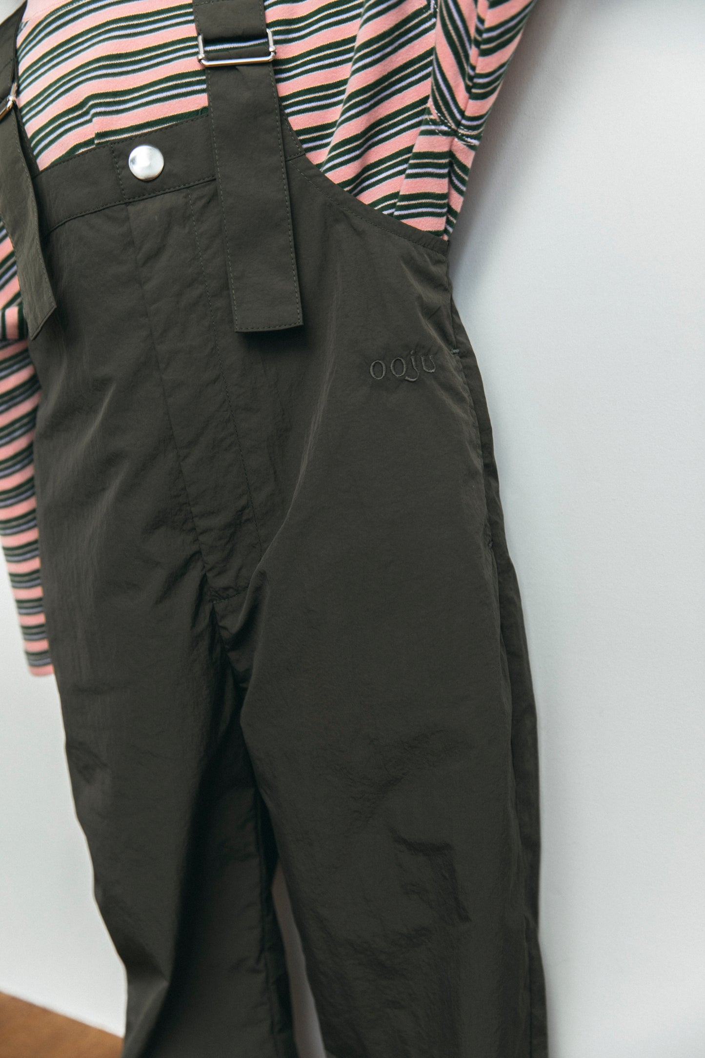 nylon salopette_khaki