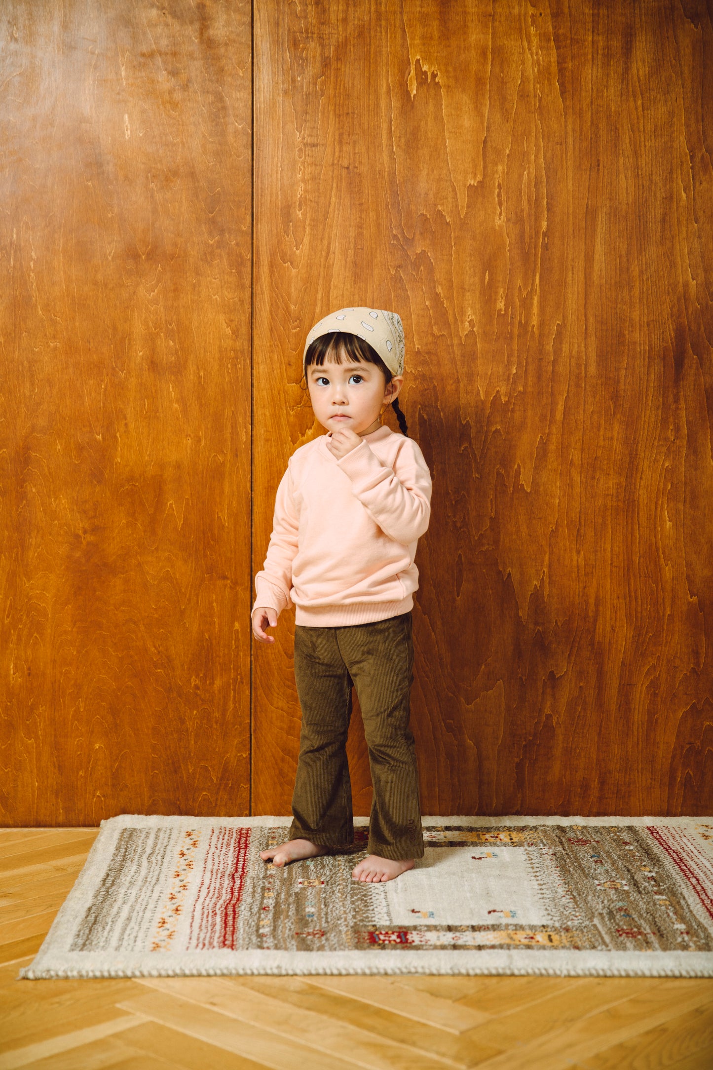 corduroy flare pants_brown