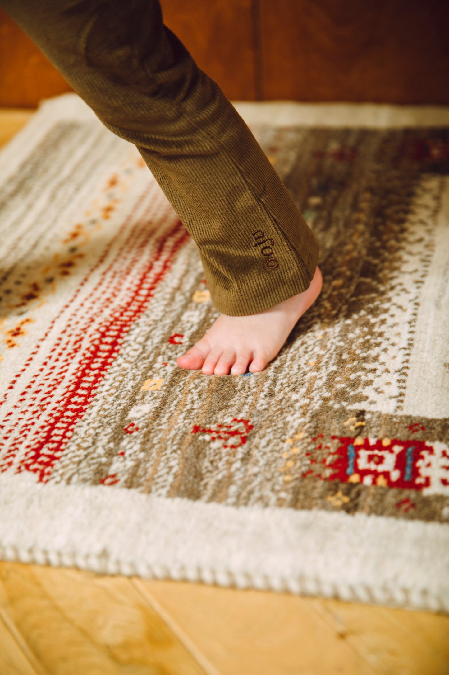 corduroy flare pants_brown