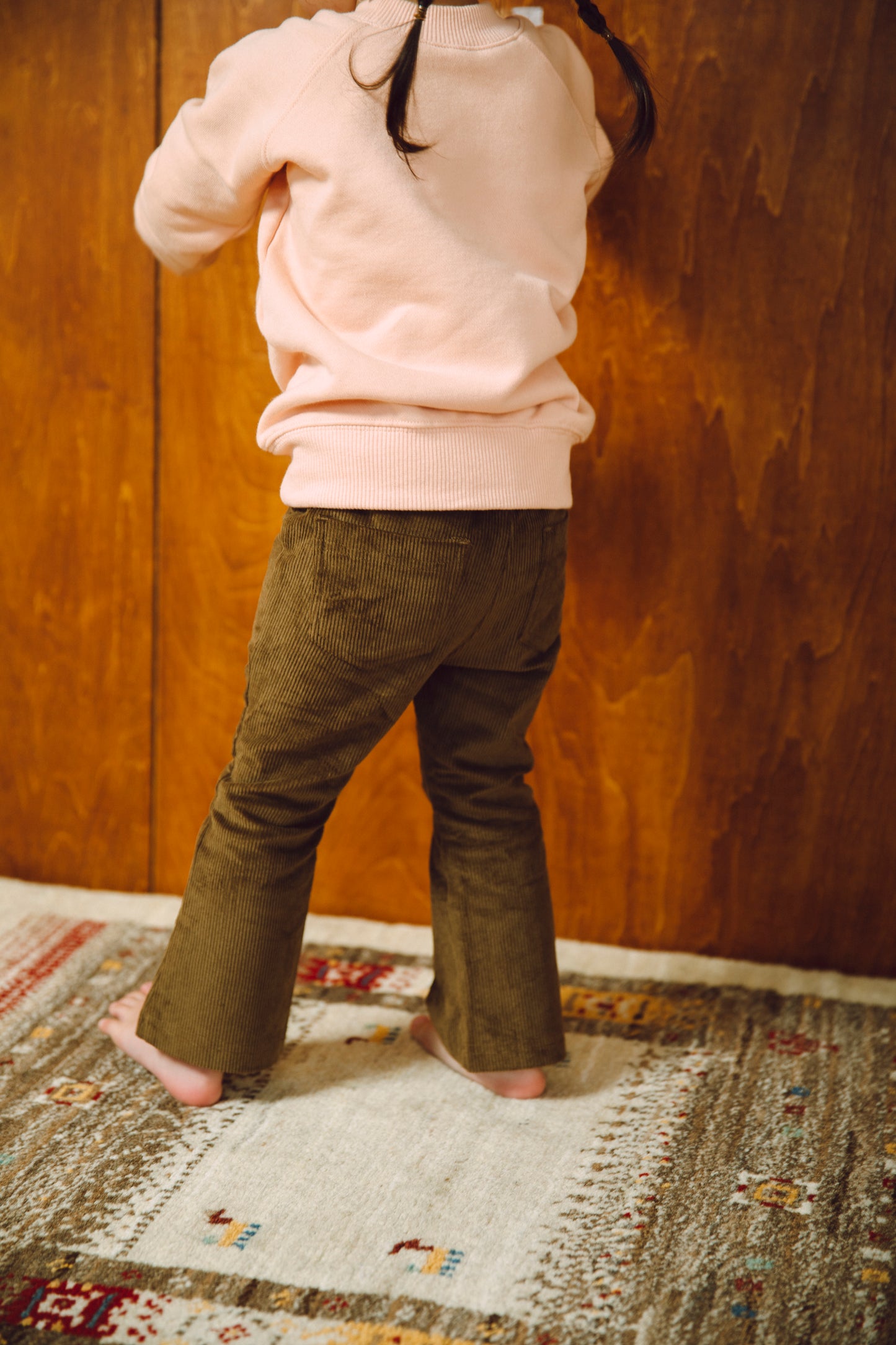 corduroy flare pants_brown