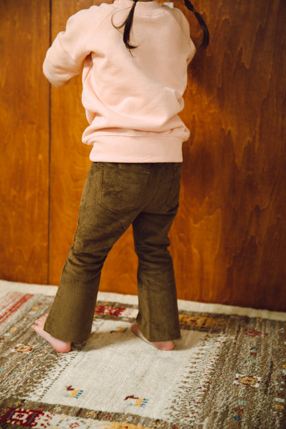 corduroy flare pants_brown