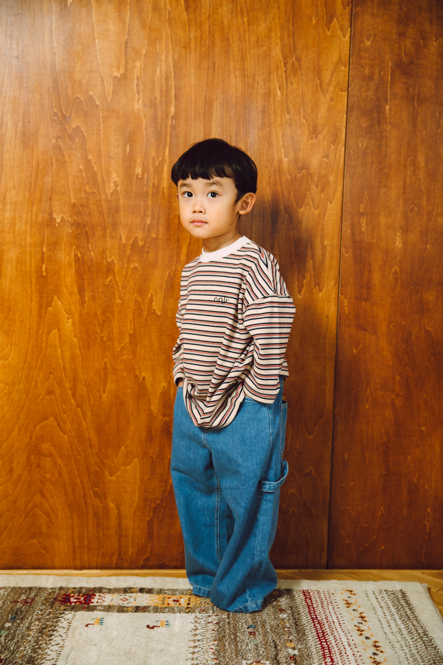 fleece border long t-shirts_ivory