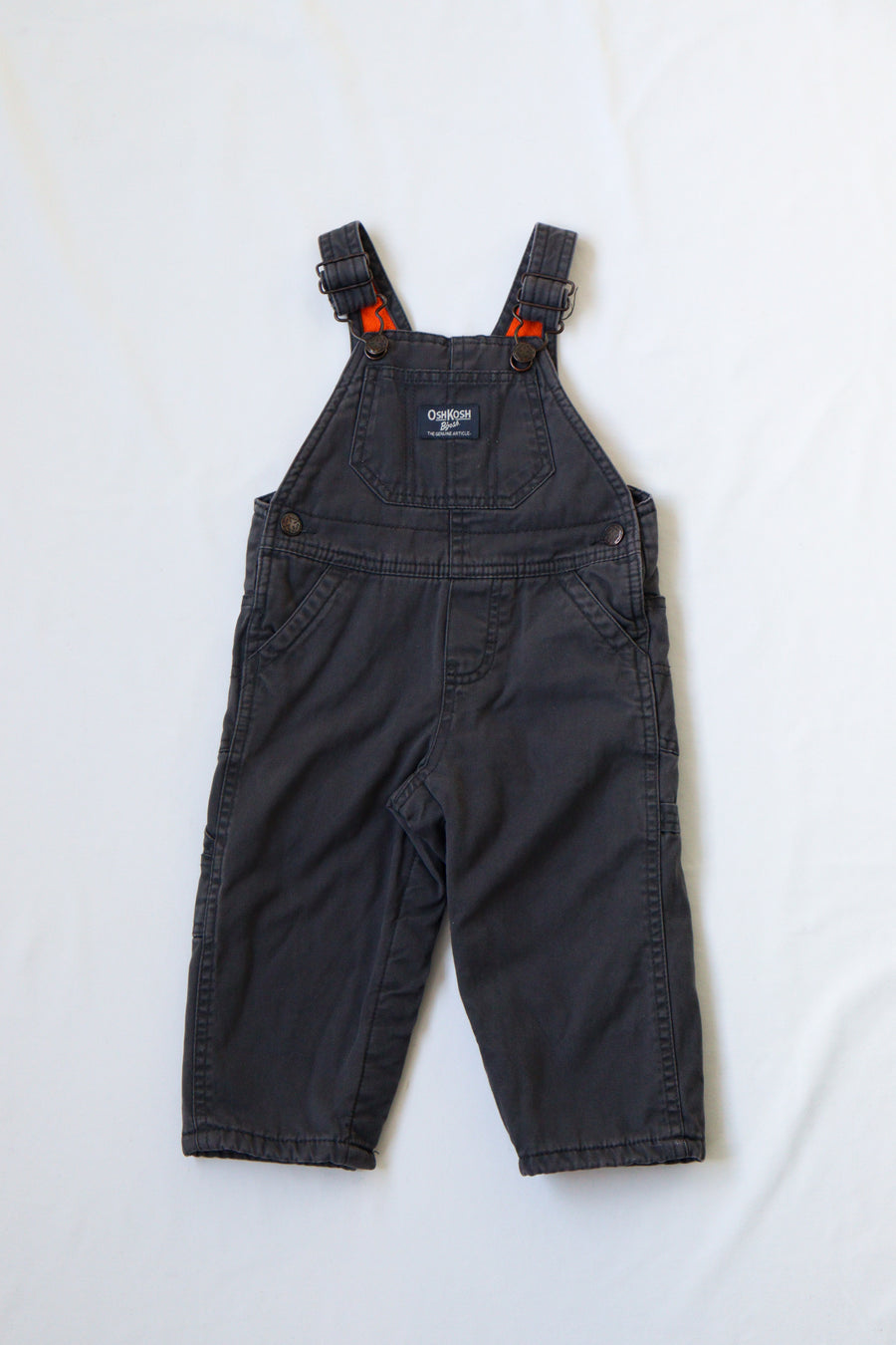 denim over all  charcoal oshkosh  27