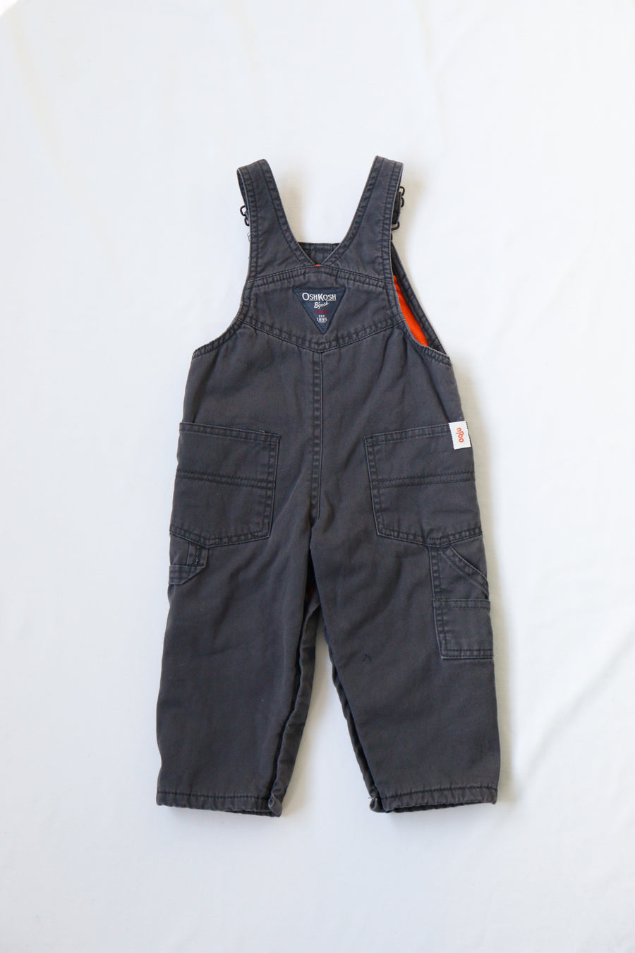 denim over all  charcoal oshkosh  27