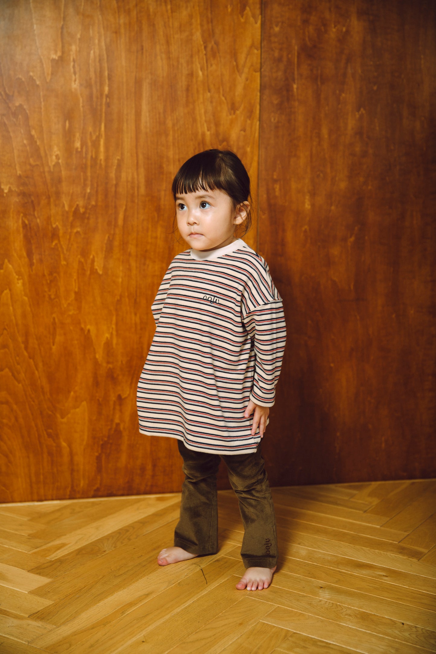 fleece border long t-shirts_ivory