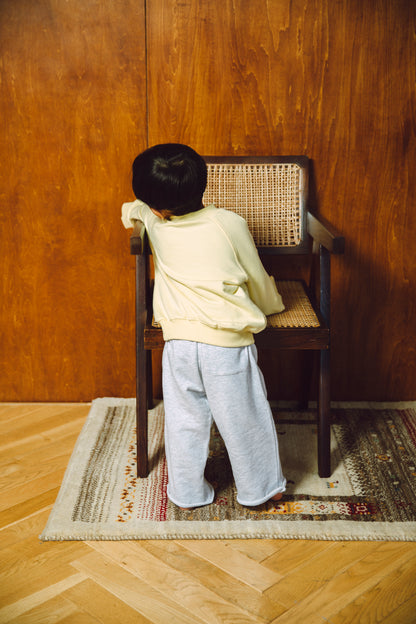 cutoff sweat pants_grey