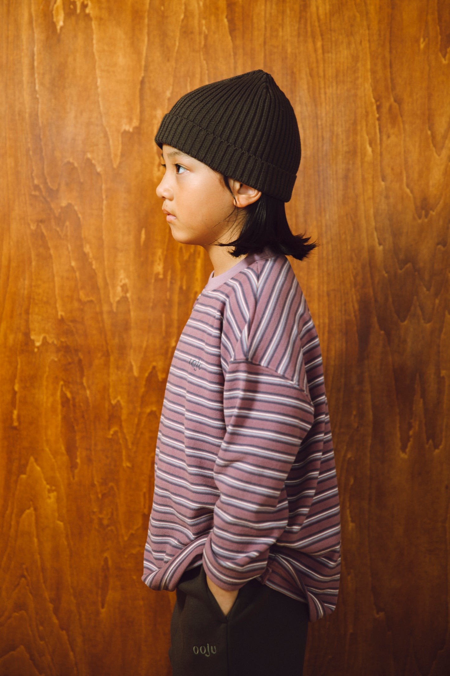 fleece border long t-shirts_lilac
