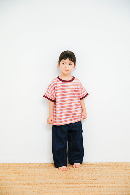 multi border ringer t-shirts_pink