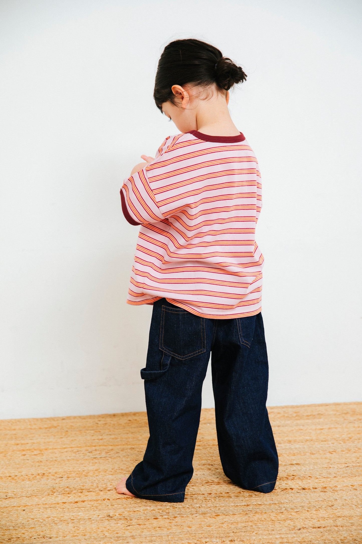 multi border ringer t-shirts_pink