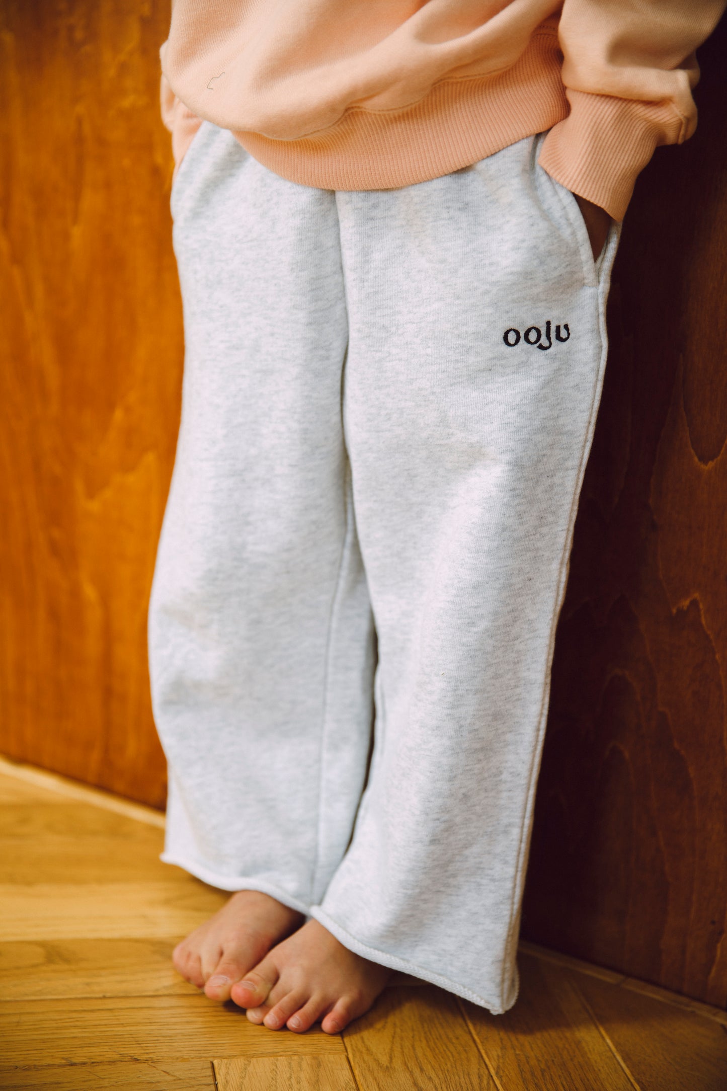 cutoff sweat pants_grey