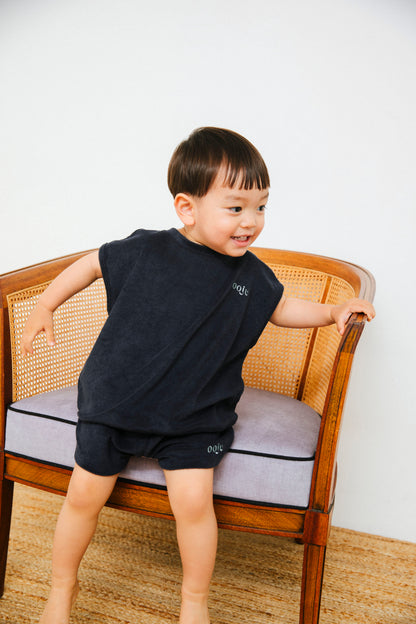 pile shorts_navy