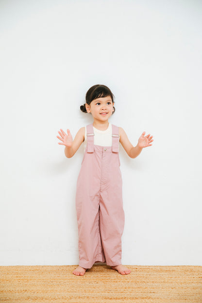 nylon salopette_pink