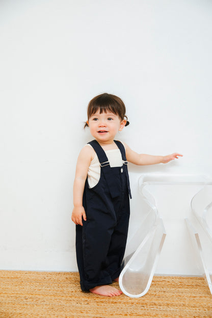 nylon salopette_navy