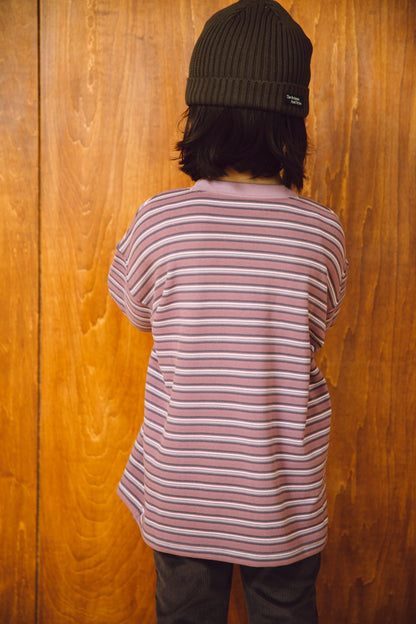 fleece border long t-shirts_lilac