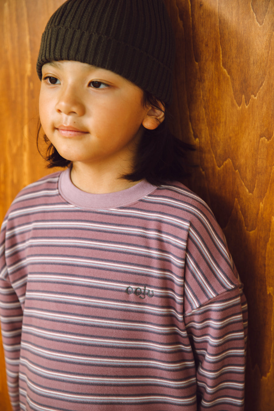 fleece border long t-shirts_lilac