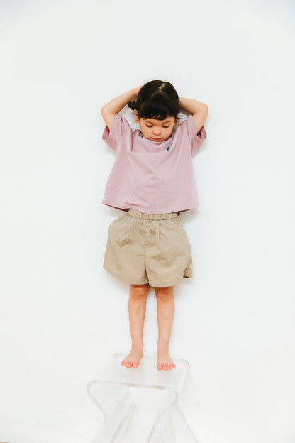 nylon shorts_beige