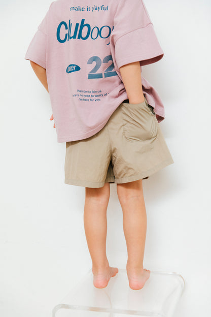 nylon shorts_beige