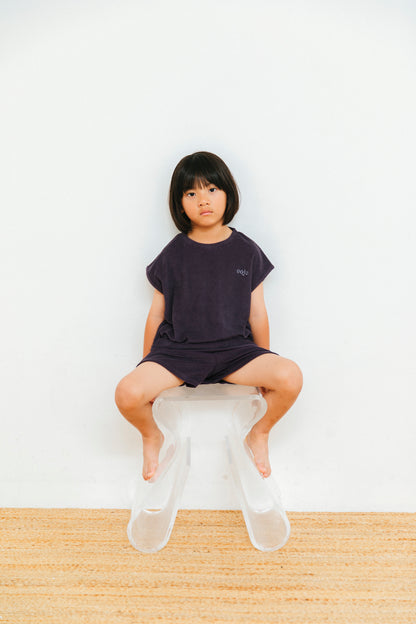 pile shorts_dark purple
