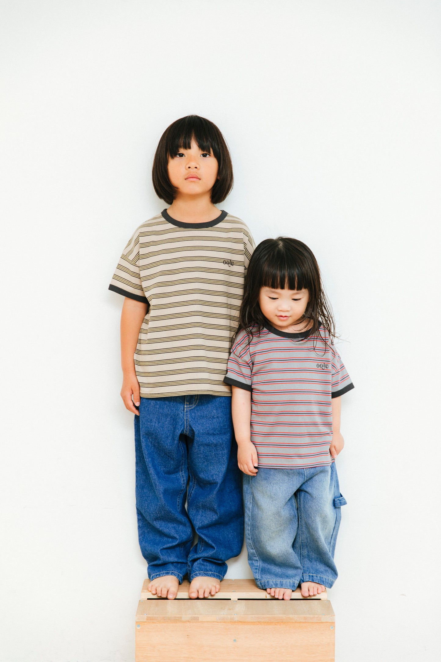 multi border ringer t-shirts_khaki